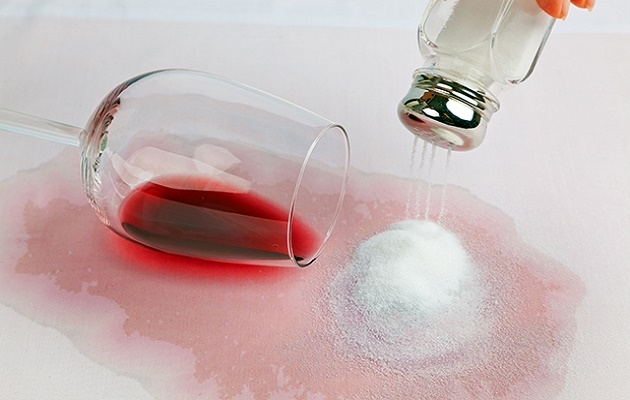 Salt to remove stains